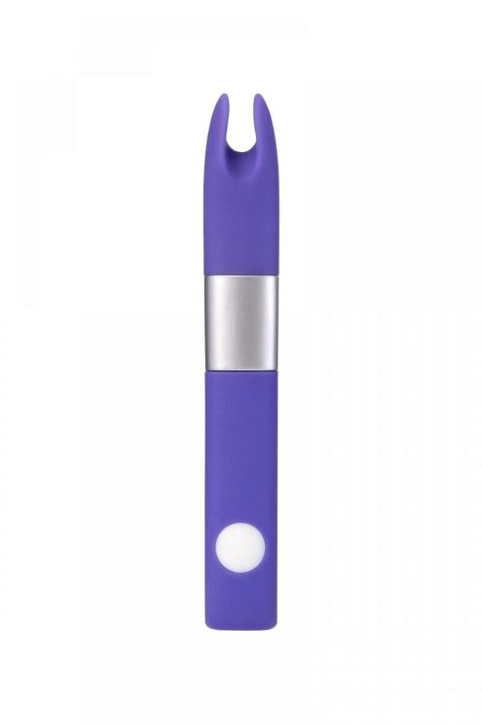 Вибратор клиторальный Qvibry, силикон, фиолетовый, 12 см
