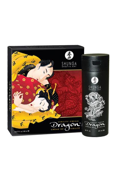 Усиливающий крем для пар Shunga Dragon, возбуждающий эффект «ледяного огня», 60 мл