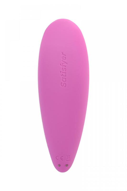 Вакуум-волновой бесконтактный стимулятор клитора Satisfyer Curvy 3+, силикон, розовый, 14,5 см.