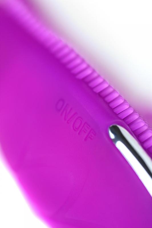 Виброкольцо с ресничками перезаряжаемое JOS  RICO, силикон, фиолетовый, 9 см