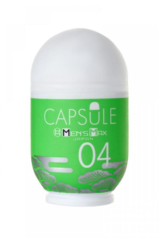 Мастурбатор нереалистичный MensMax CAPSULE 04, Matsu, TPE, зеленый, 8 см