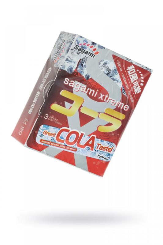 Презервативы Sagami xtreme cola, латексные, 3 шт.