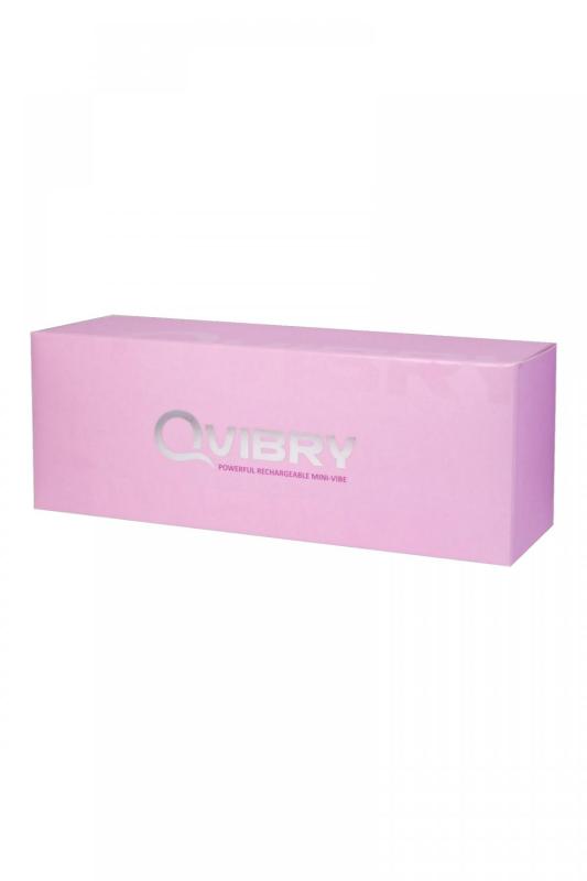 Вибратор клиторальный Qvibry, силикон, розовый, 12 см