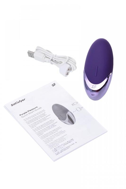 Вибромассажер Satisfyer  Layon 1, Purple pleasure, силикон, фиолетовый, 9,5 см.