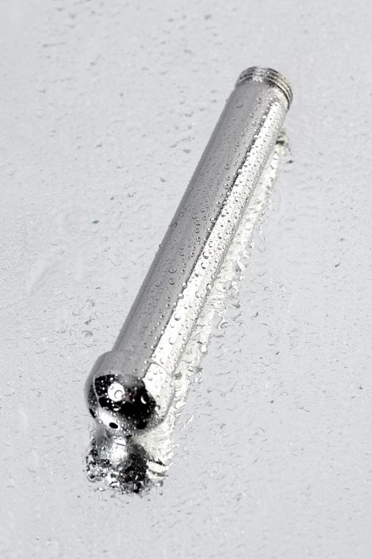Анальный душ с тремя насадками, TOYFA Metal, металл, серебряная, 13 см