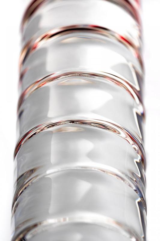 Двусторонний фаллоимитатор Sexus Glass, стекло, прозрачный, 22 см