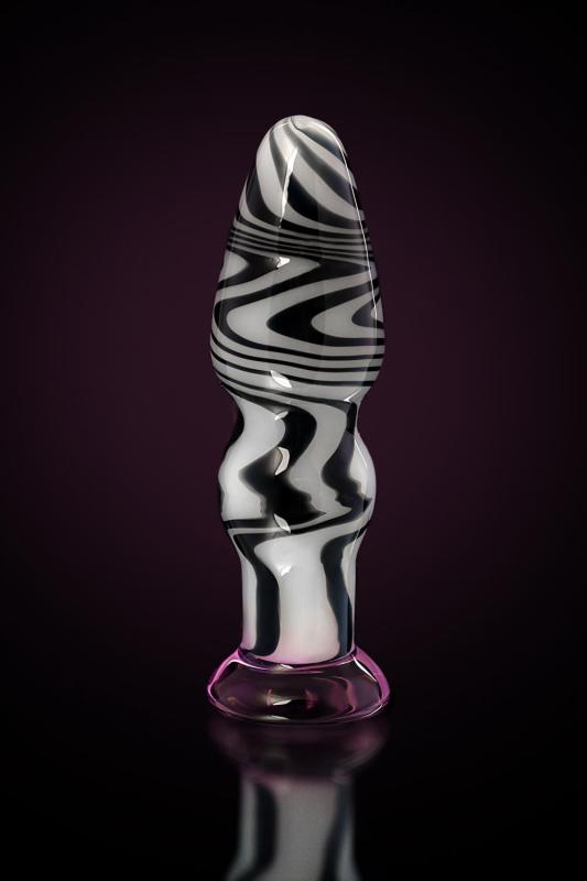 Анальная втулка Sexus Glass, стекло, белый, 12,5 см, Ø 3,5 см