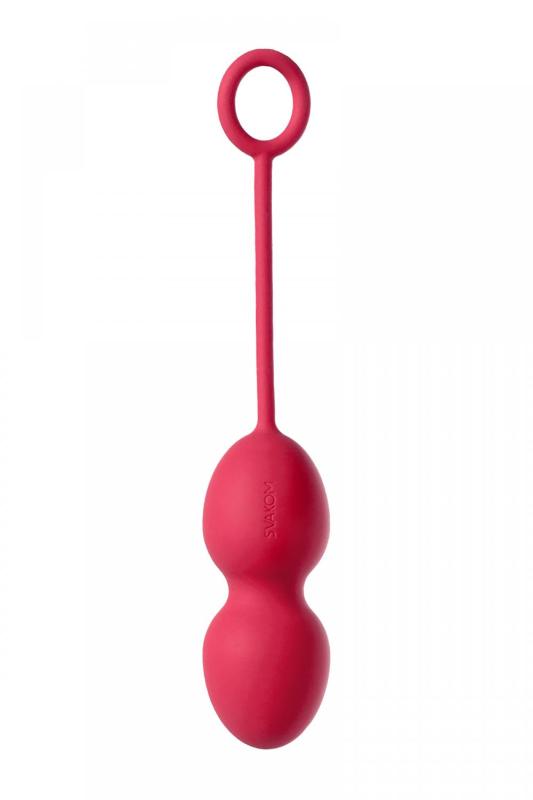 Набор вагинальных шариков Svakom Nova, силикон, красный, (49,75,95 гр)