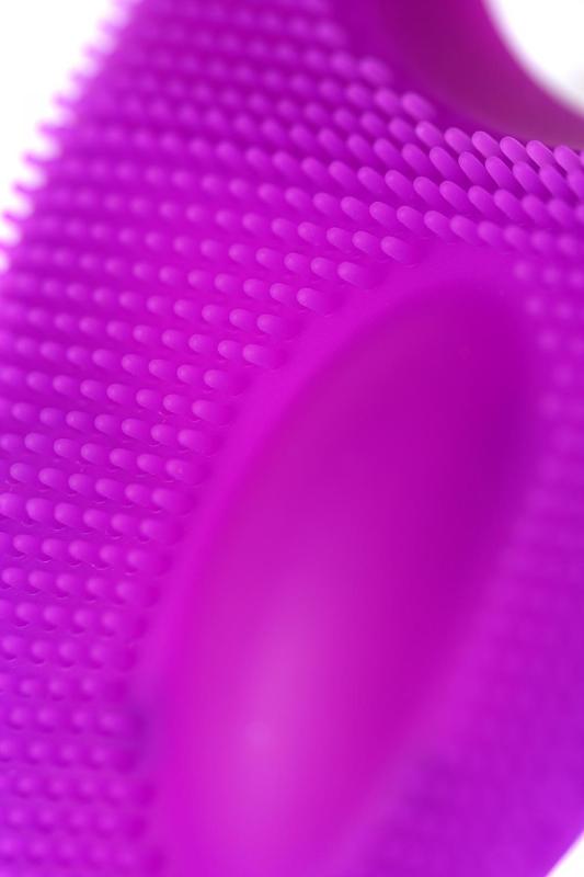 Виброкольцо с ресничками перезаряжаемое JOS  RICO, силикон, фиолетовый, 9 см