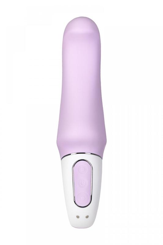 Нереалистичный вибратор Satisfyer Vibes Charming Smile, силикон, фиолетовый, 18,7 см.