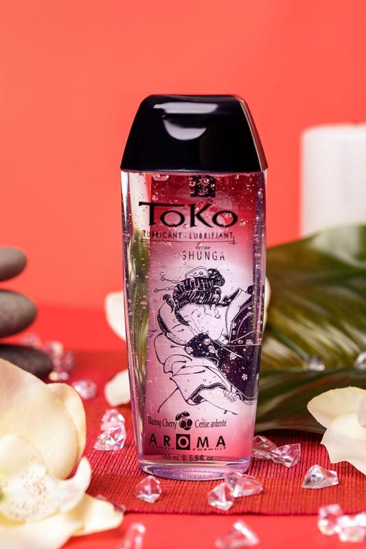 Лубрикант Shunga Toko Aroma на водной основе, вишня, 165 мл