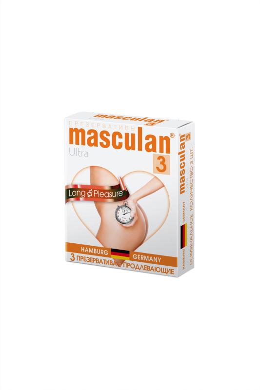 Презервативы Masculan Ultra 3, продлевающие, 3 шт.