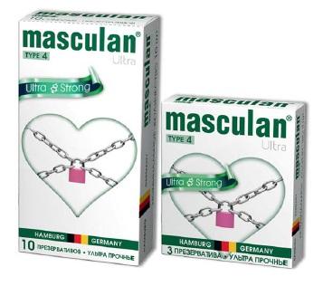 Презервативы Masculan Ultra 4, ультрапрочные, 10 шт.