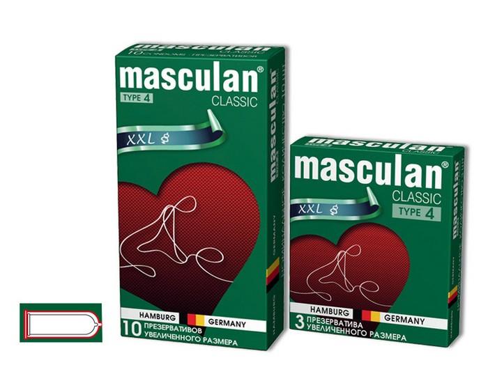 Презервативы Masculan Classic 4, XXL, увеличенного размера, 10 шт.