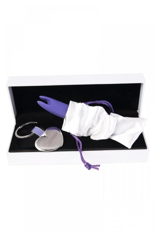 Вибратор клиторальный Qvibry, силикон, фиолетовый, 12 см