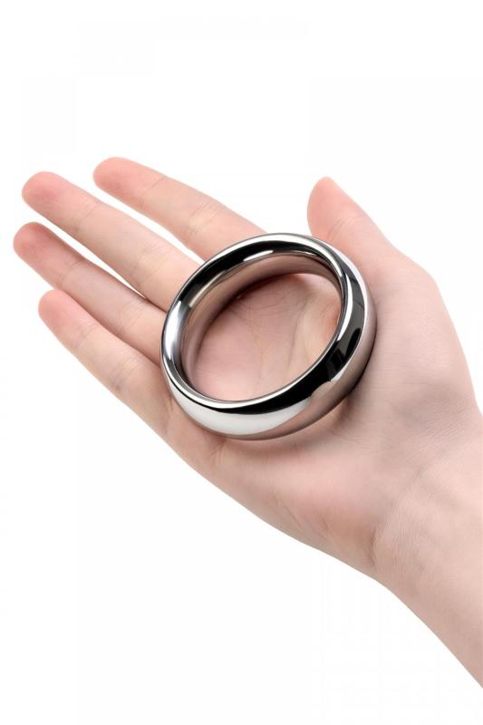 Эрекционное кольцо на пенис Metal by TOYFA, металл, серебряный, Ø 5 см