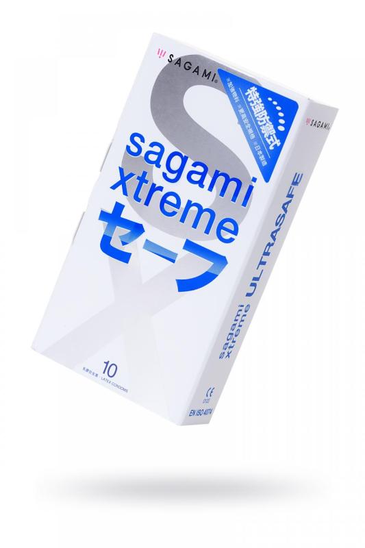 Презервативы Sagami xtreme ultrasafe, латексные, 10 шт.