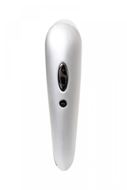 Вакуум-волновой бесконтактный стимулятор клитора Satisfyer Fashion, алюминий, серебристый, 17,3 см.