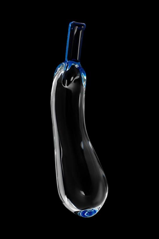 Нереалистичный фаллоимитатор Sexus Glass, стекло, прозрачный, 14,5 см
