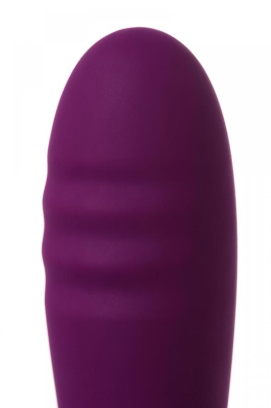 Вибратор с клиторальным стимулятором Svakom Adonis, с подогревом, силикон, фиолетовый, 20 см