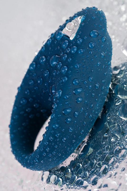 Эрекционное кольцо на пенис Satisfyer Powerful, силикон, синий, 9 см.