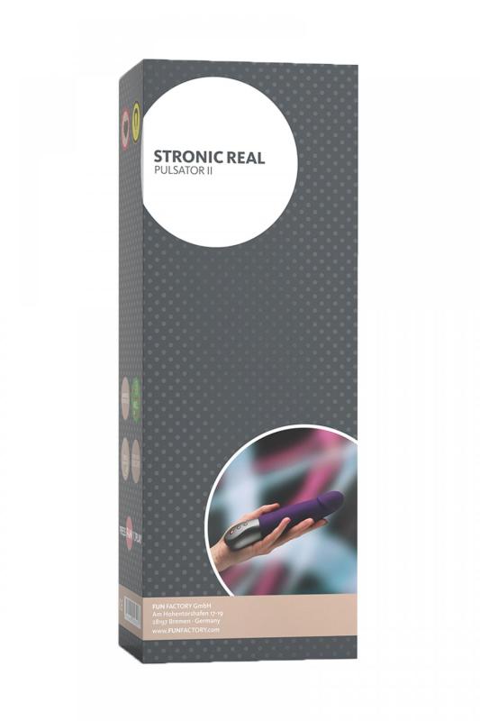 Пульсатор Fun Factory STRONIC REAL, силикон, фиолетовый, 20,8 см