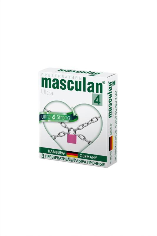 Презервативы Masculan Ultra 4, ультрапрочные, 3 шт.