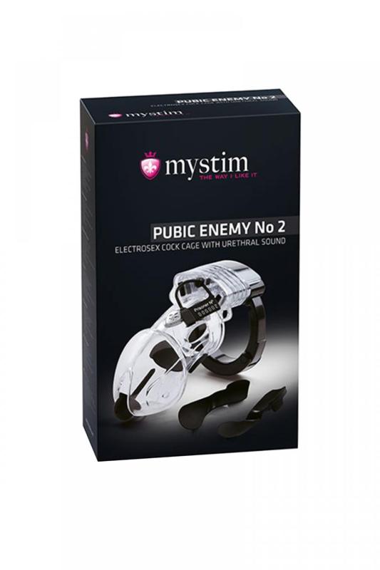 Электростимулятор Mystim Pubic Enemy,ABS  пластик, прозрачный, 8,2 см