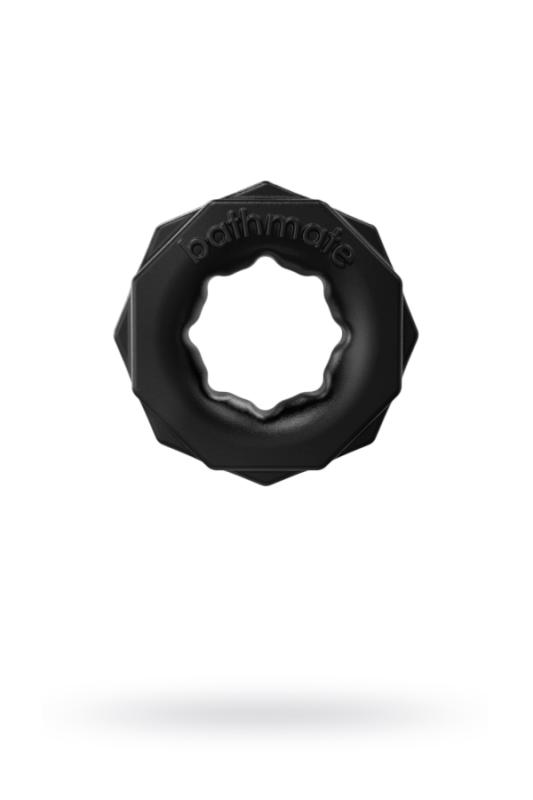 Эрекционное кольцо на пенис Bathmate Spartan, elastomex, черное, Ø 4 см