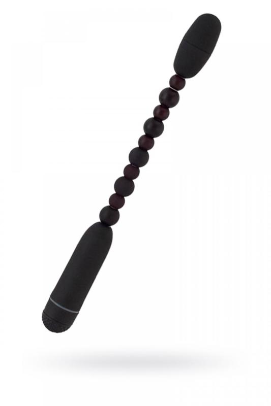 Анальный вибратор Black & Red by TOYFA, ABS пластик, черный, 29 см, Ø 2,7 см