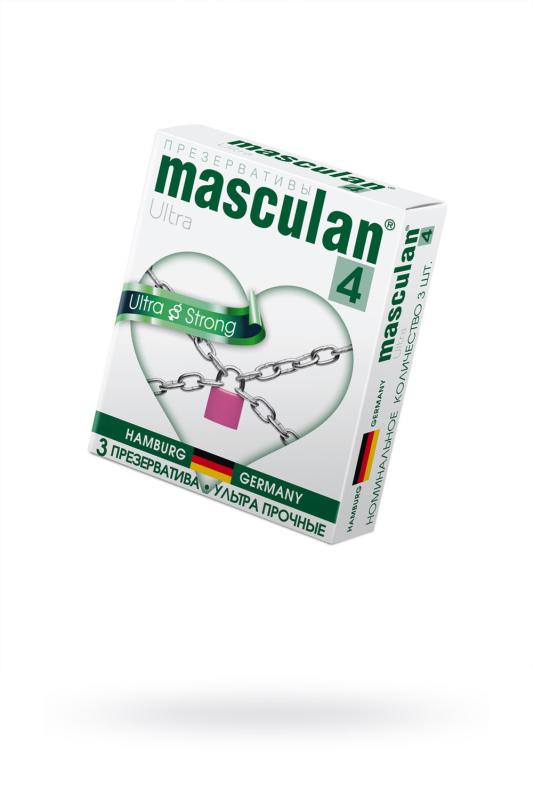 Презервативы Masculan Ultra 4, ультрапрочные, 3 шт.